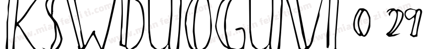 KSWDUOGUVL0 29 00字体转换